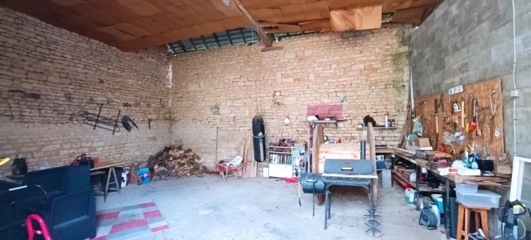 Property for Sale in Stone village house with two bedrooms, garden and outbuildings, Charente, Near La Faye, Charente, Nouvelle-Aquitaine, France