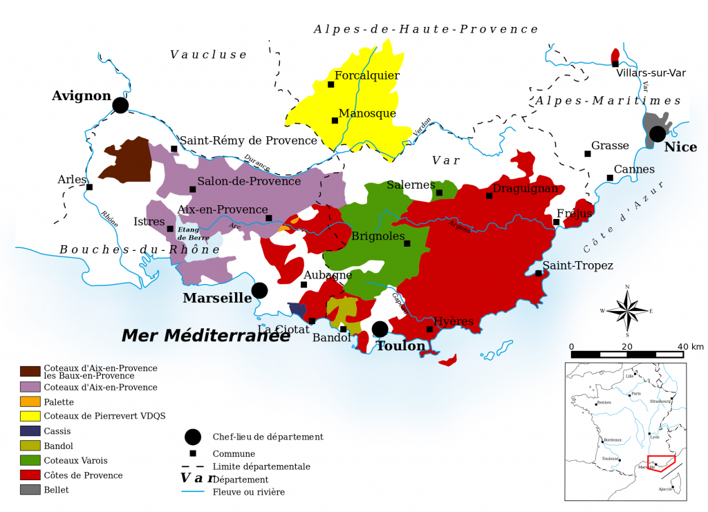 AOC wines of Provence Image by DalGobboM : CC0