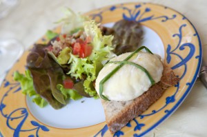 Cabecou goat's cheese is a delicious local speciality