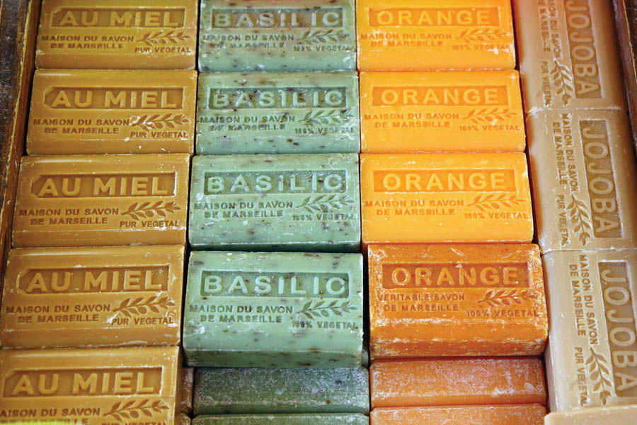 Stock up on Marseille soaps at market