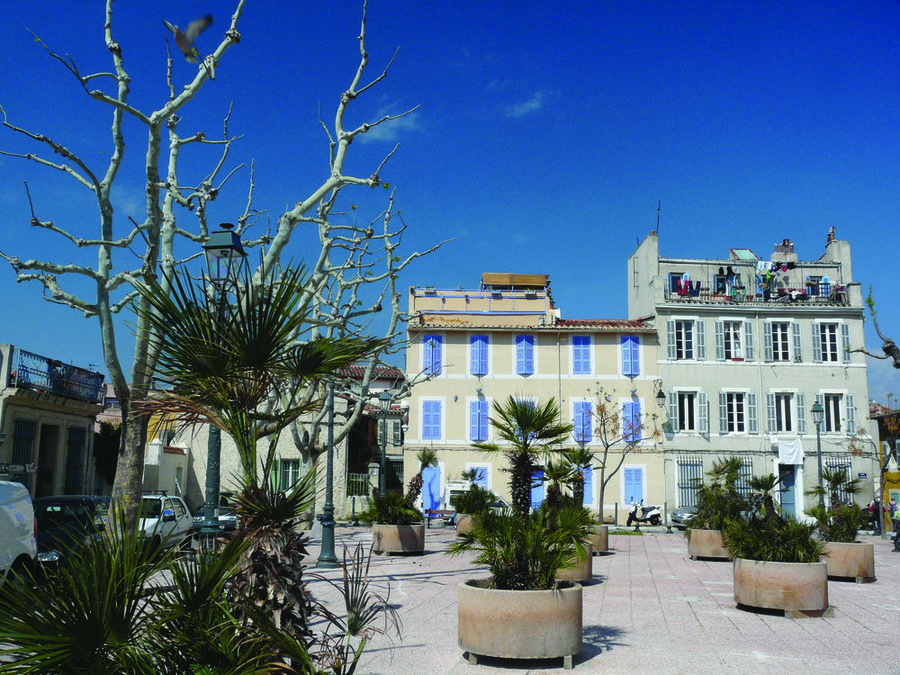 Place des Moulins is one of Marseilles prettiest squares