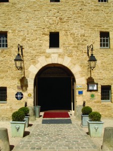 The grand entrance to the spooky Château-Fort in Sedan