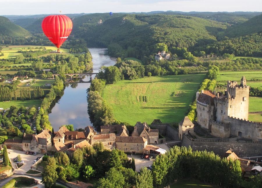 View of Beynac in the Dordogne