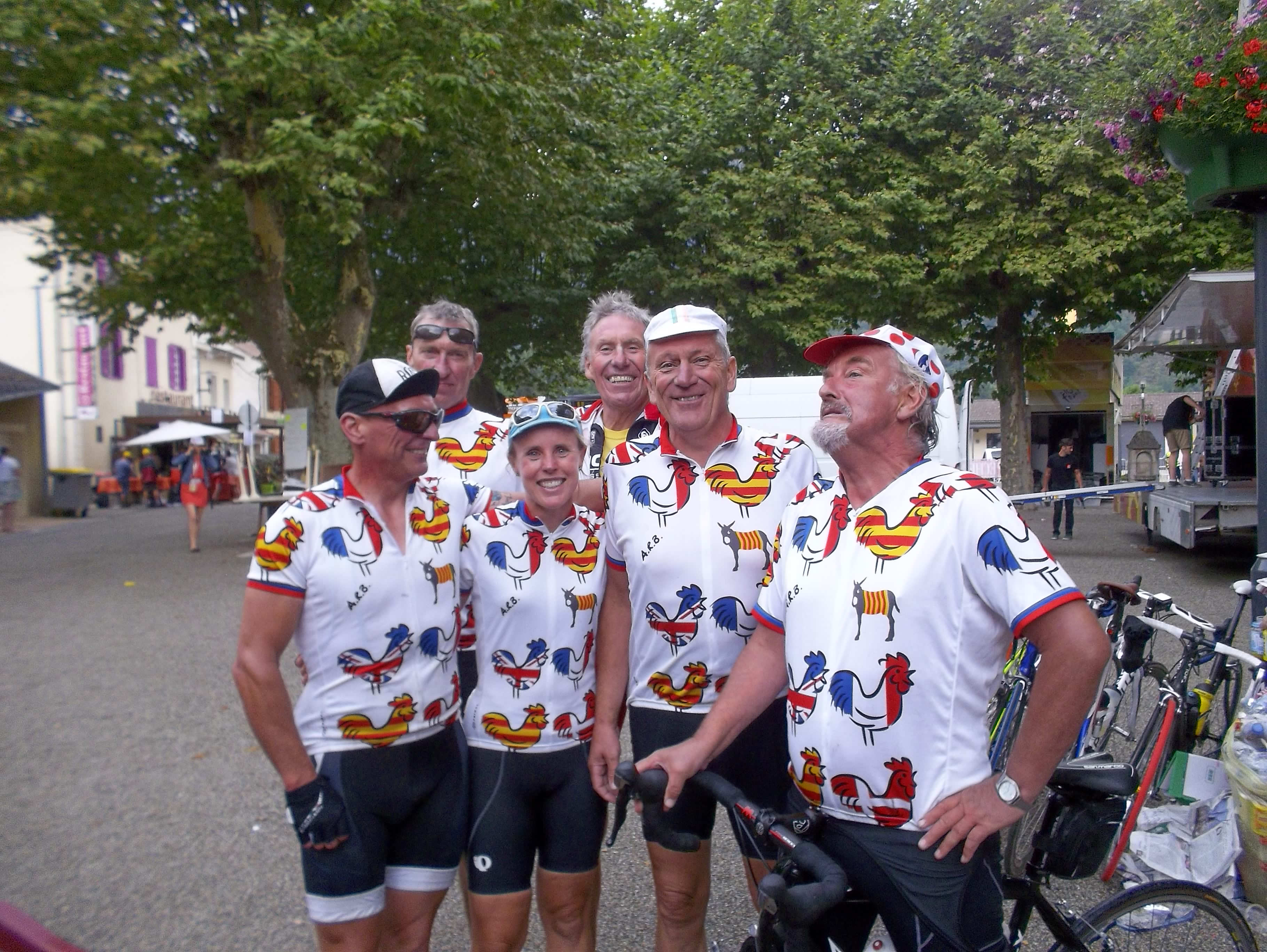 Axat Roast Beefs cycling group in France
