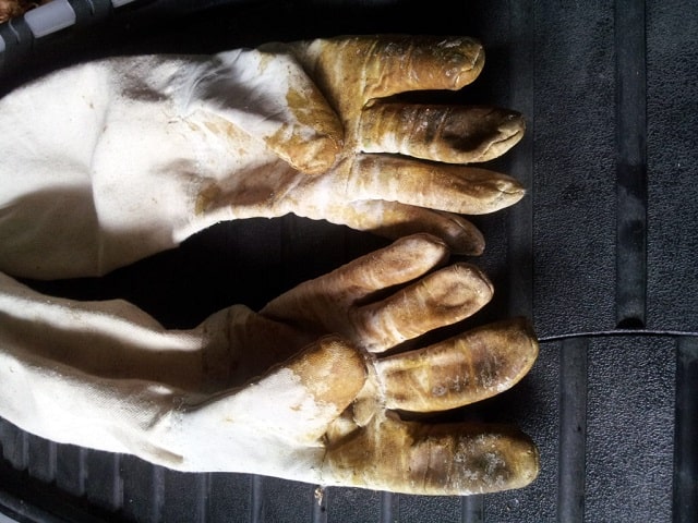 Dirty gloves