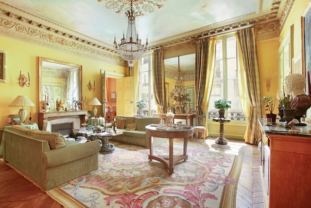 Parisian apartment living room