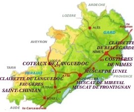 AOC Wines in the Hérault and Gard