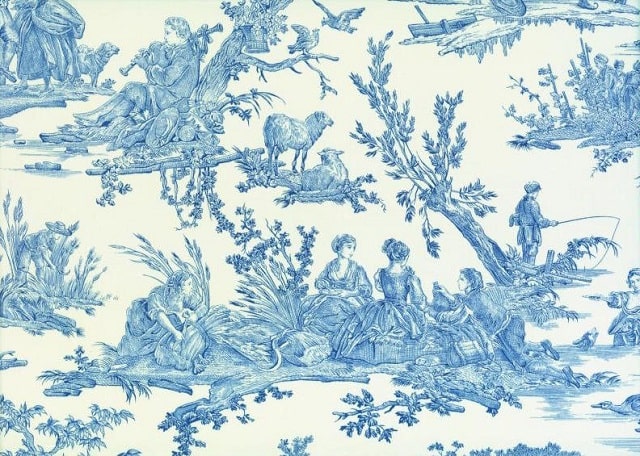 The emblematic French ‘Toile de Jouy’ fabric