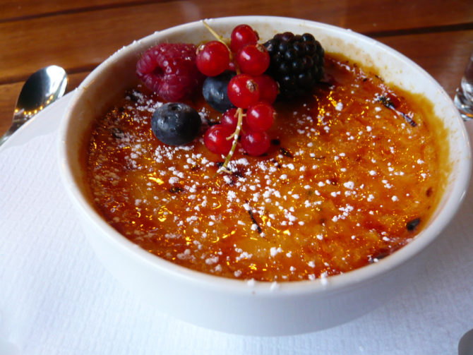 A recipe for Fresh Fruit Brulée with Normandy crème fraîche