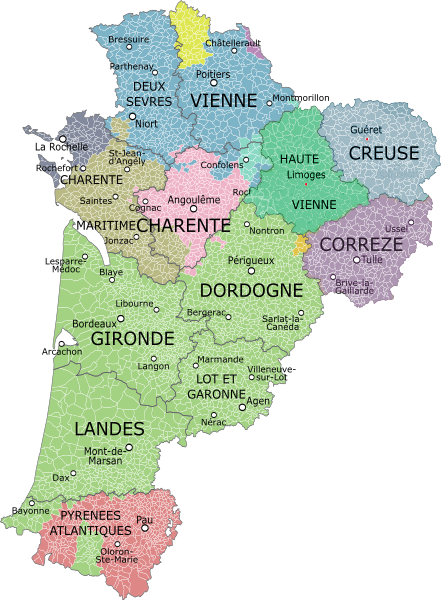 A Guide to the Departments of Nouvelle Aquitaine