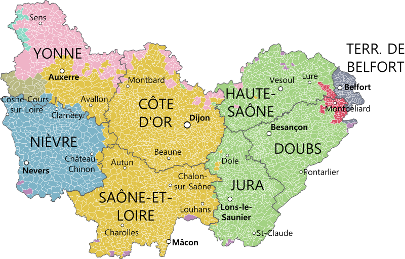 A Guide to the Departments of Bourgogne-Franche-Comté | New 