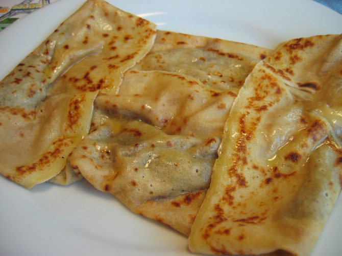 Chestnut and orange crêpes recipe