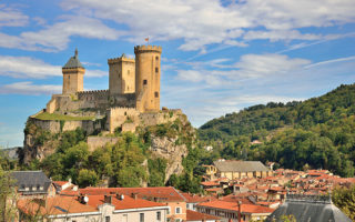 Market day in Foix, the heart of the Ariège
