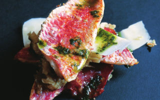 Red mullet mille-feuille