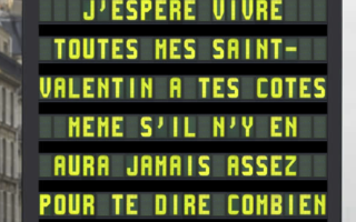 Paris Posts People’s Valentine Messages on City Billboards