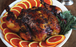 Succulent Roast Chicken with Oranges and Black Olives