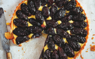 Tarte aux Pruneaux (Prune Flan) by Chef Pierre Koffmann