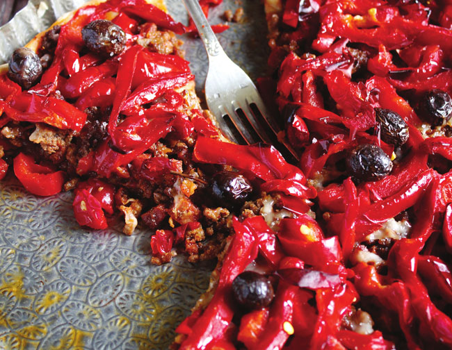 Basque Beef and Capsicum Tart