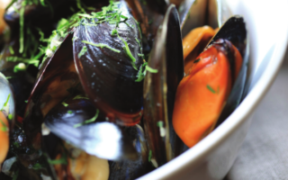 Moules au Roquefort