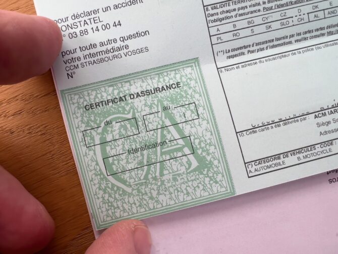 It’s No Joke! French Car Insurance Stickers in Windscreens to Disappear from 1st April 2024!