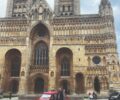 Dwarfed by Lincoln Cathedral
