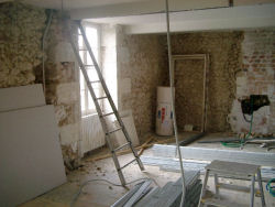 Further interior during renovation