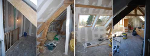 Sam Parry 9-11 new stirwell and room in progress