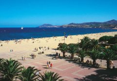 the beach at Argeles