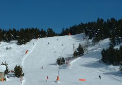 the ski slopes at Font Romeu