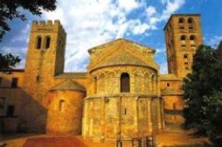 the abbey at Caunes-Minervois