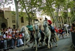 the running the horses during Ceret de Toras