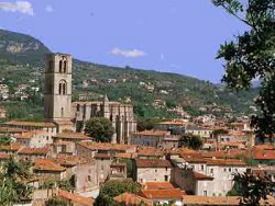 Lodeve centre, and the Saint-Fulcran cathedral